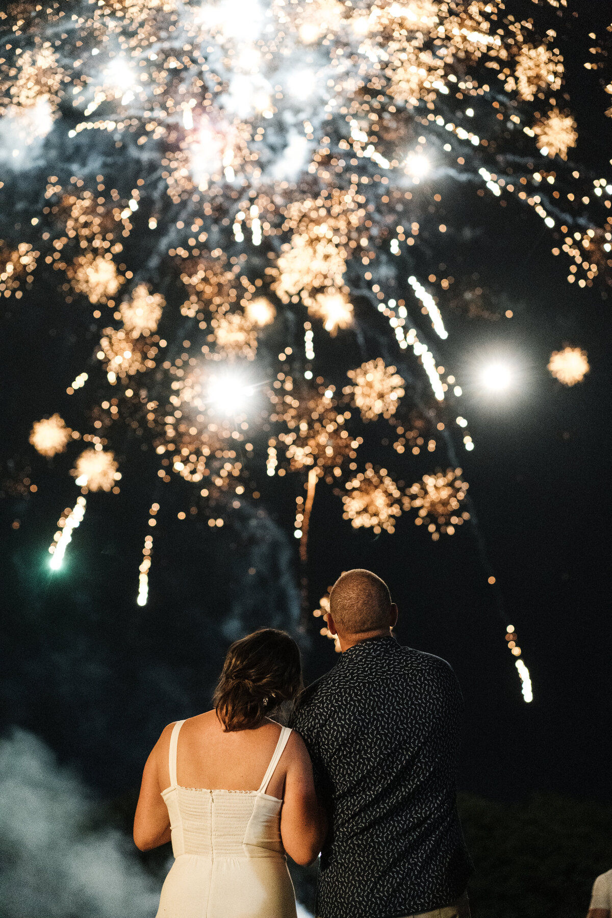 fireworks at nashville wedding