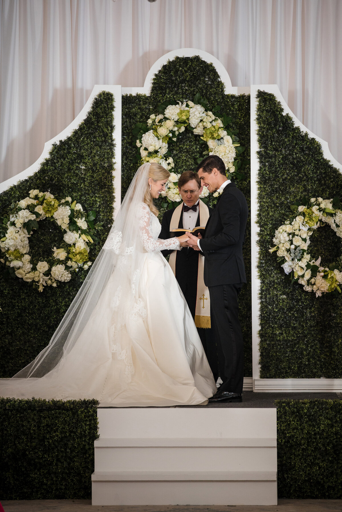 Bride and Groom Exchange Vows at St. Regis Atlanta