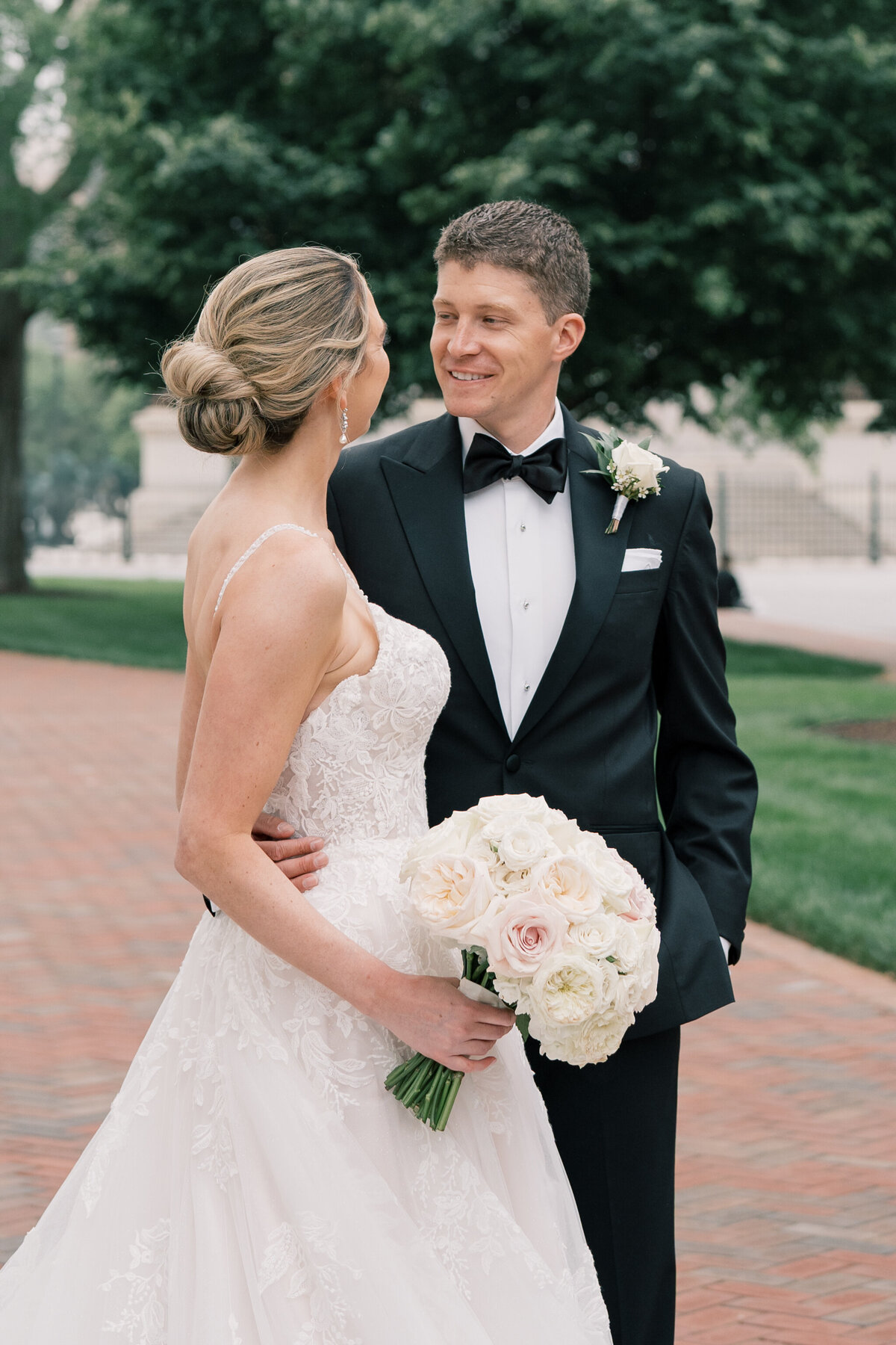 John Marshall Ballroom wedding | bride and groom