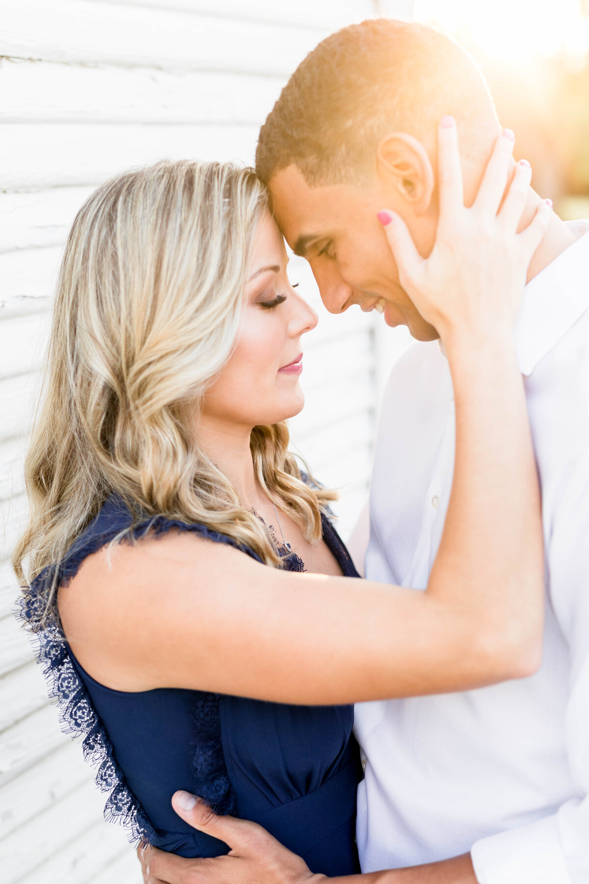 Light and Airy Engagement Session at A.W. Perry