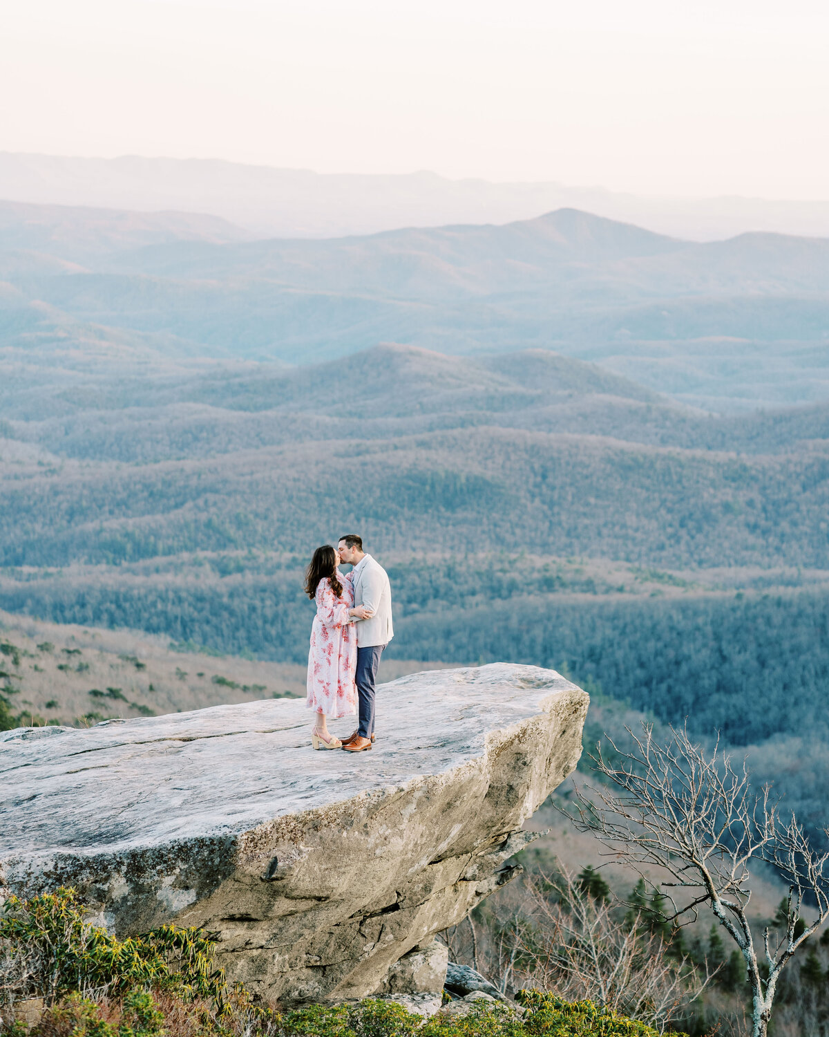 The Fourniers | Grandfather Mountain Engagement-115