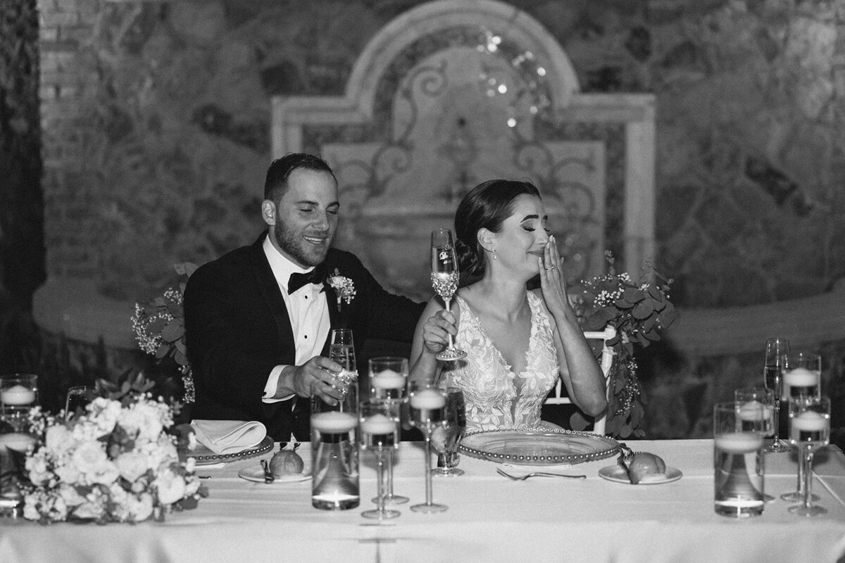 speeches at bella collina wedding venue​