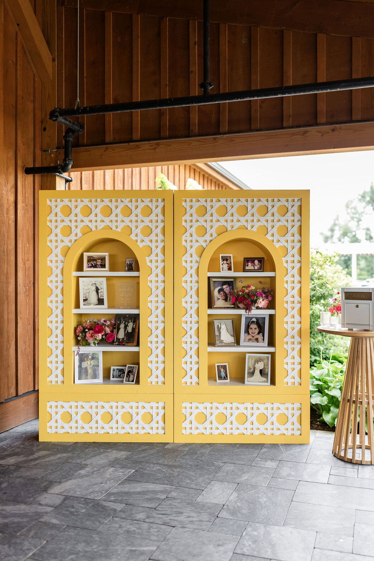 Custom Green Stement Bar - Verve Event Co. - Lake House on Canandaigua - Something Vintage Rentals (7)