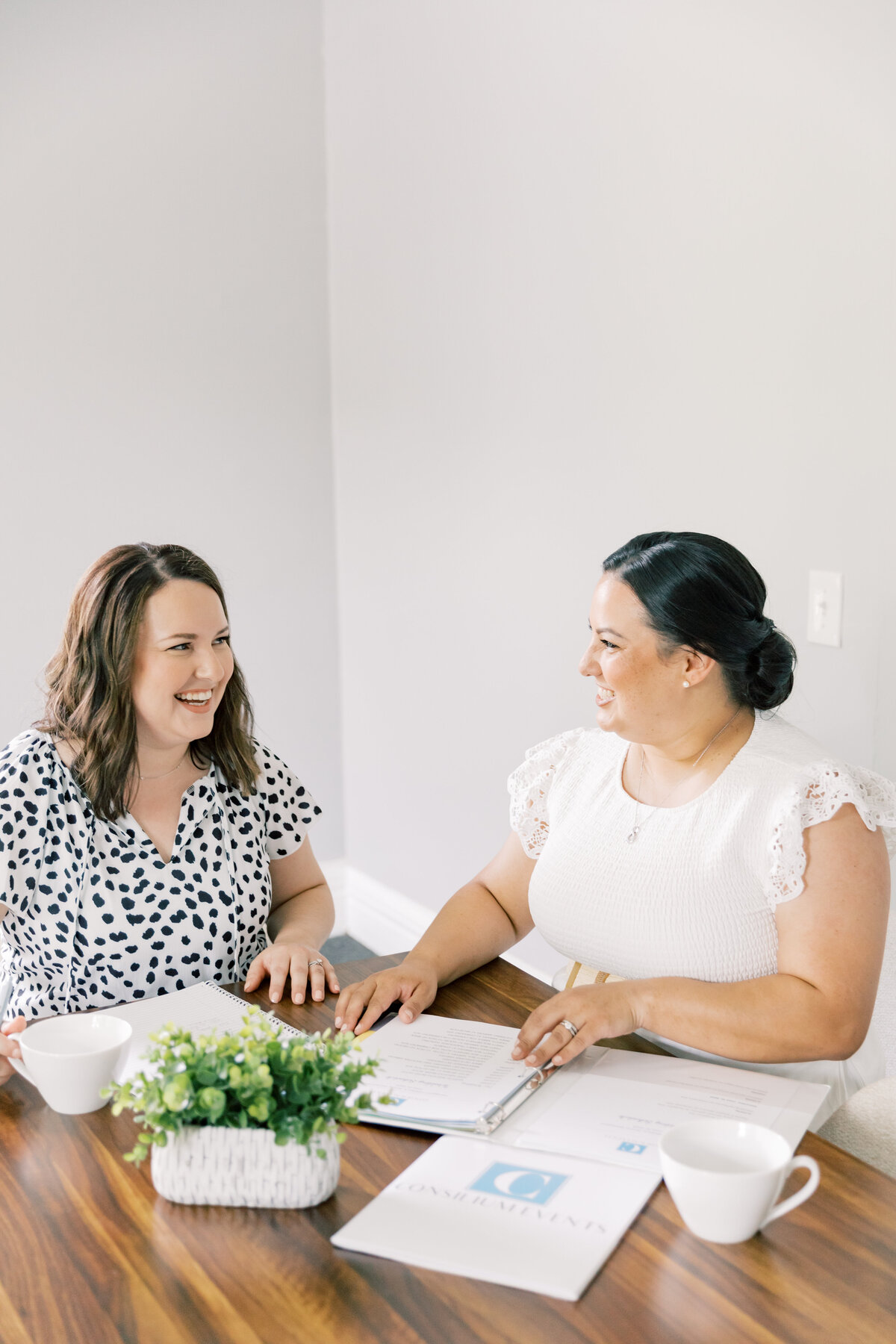CT wedding planners collaborating on event design