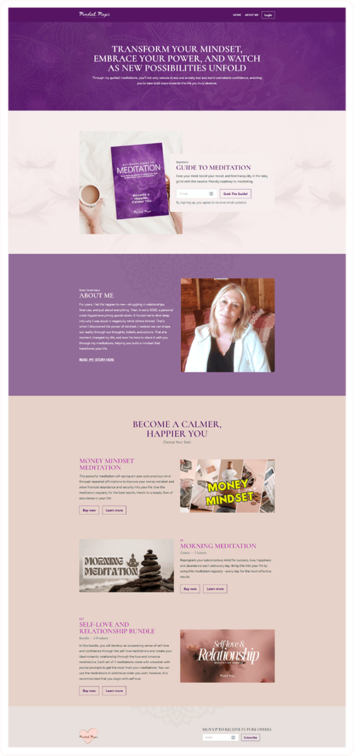 Mindset Magic Website Design