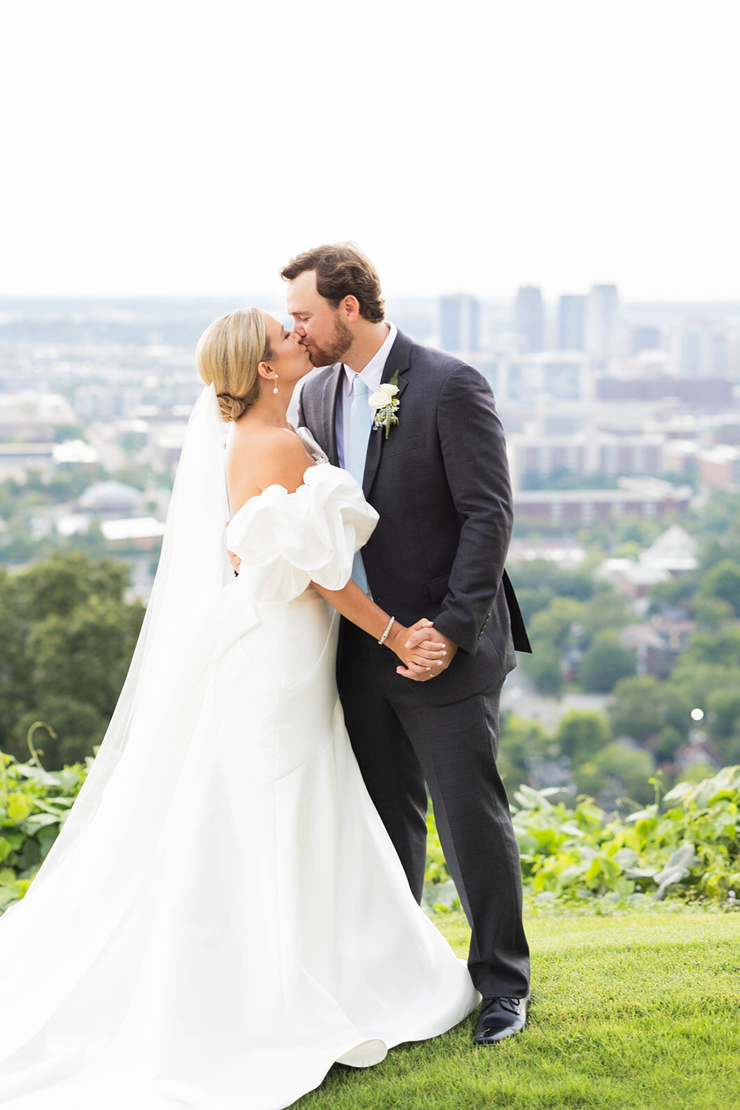 Bride and groom portrait at The Club