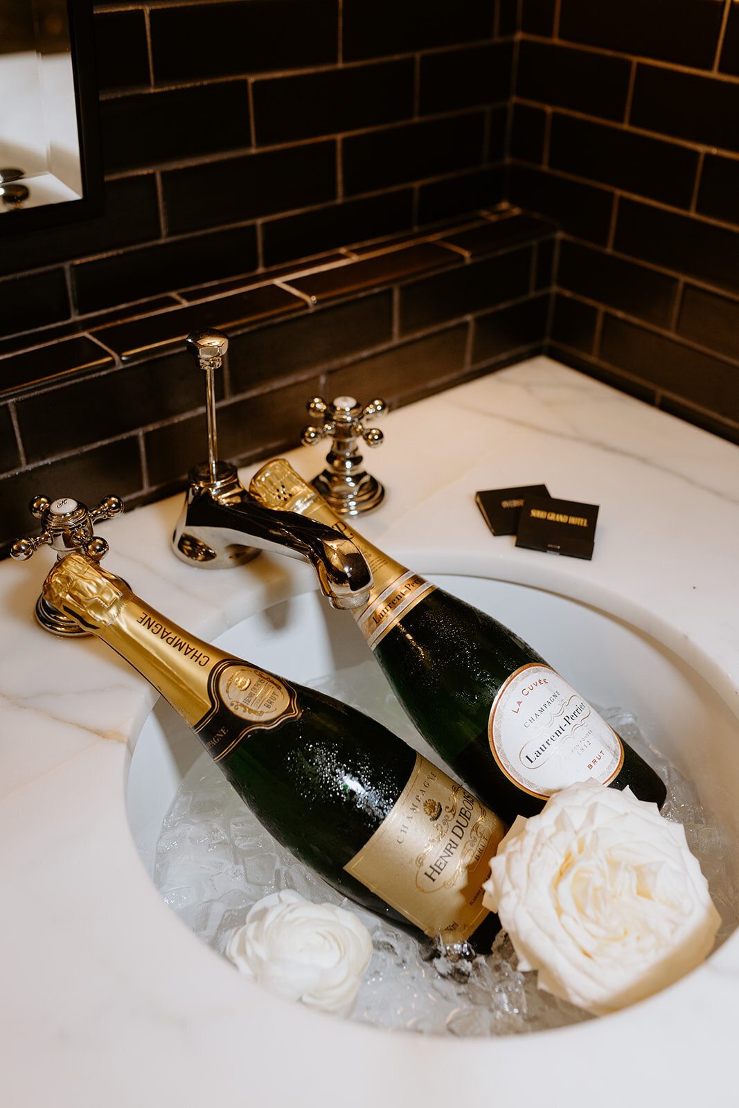 french champagne in sink nyc