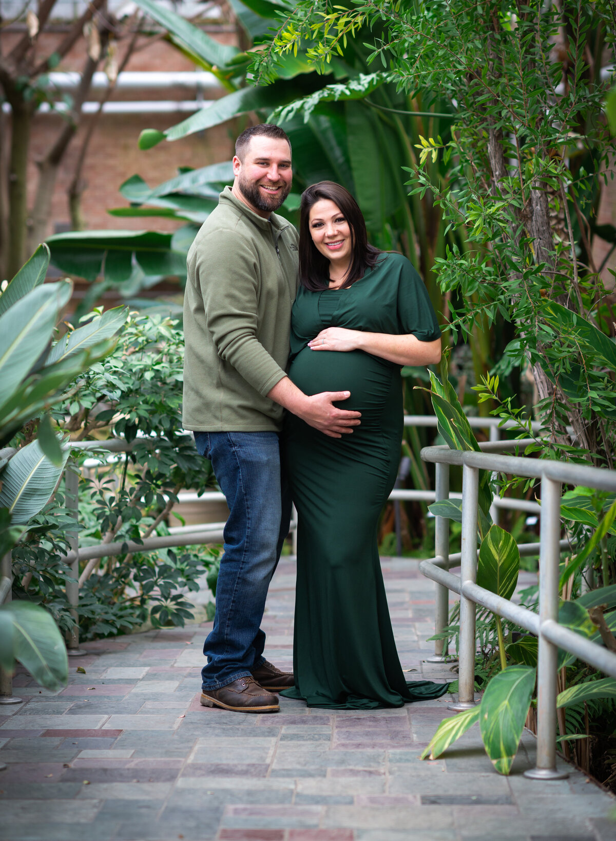 Maternity Portrait in Botanical Garden

