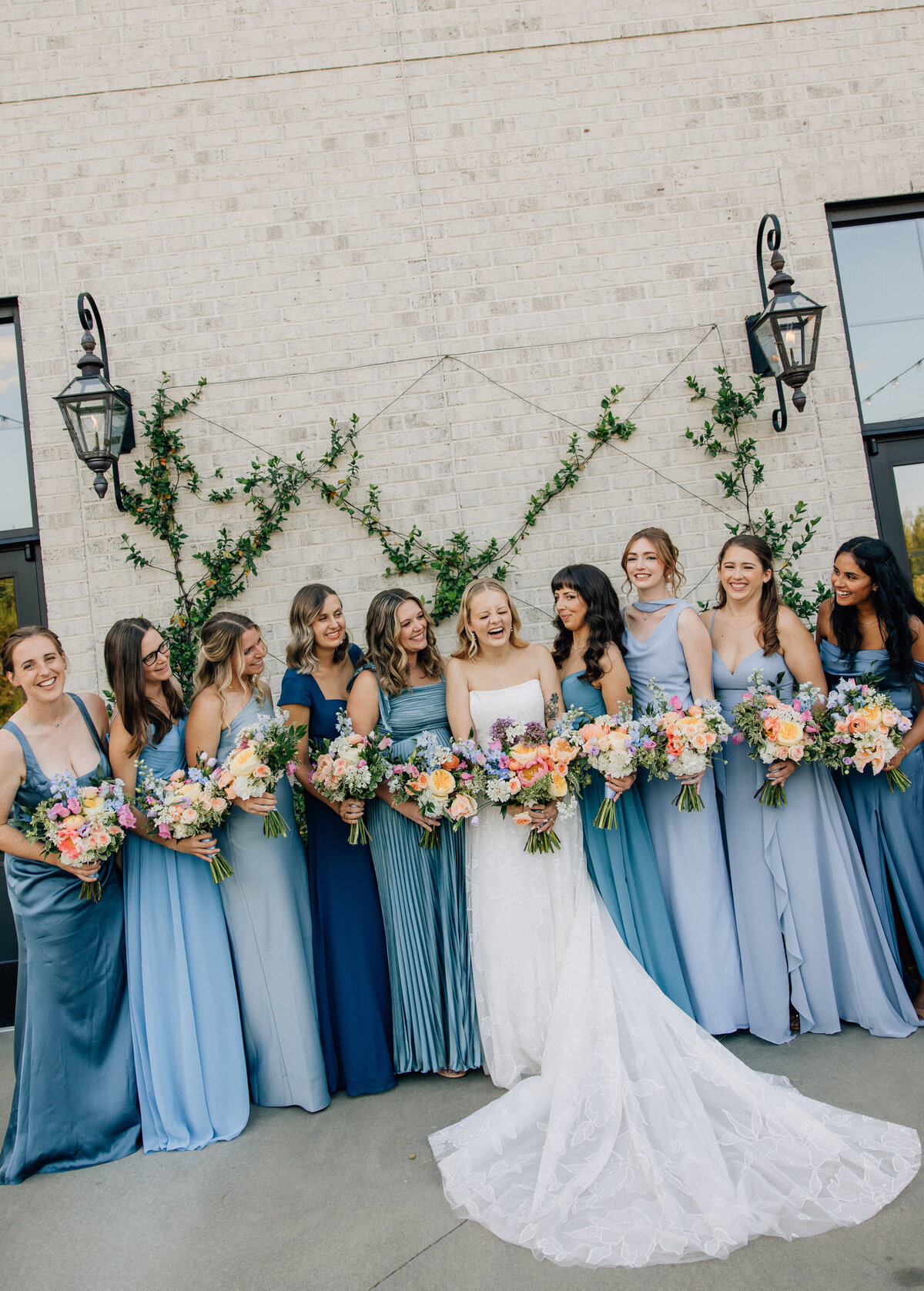 raleigh bridesmaid dresses Raleigh Asymmetrical Slinky Midi Dress / Pale Blue | MESHKI