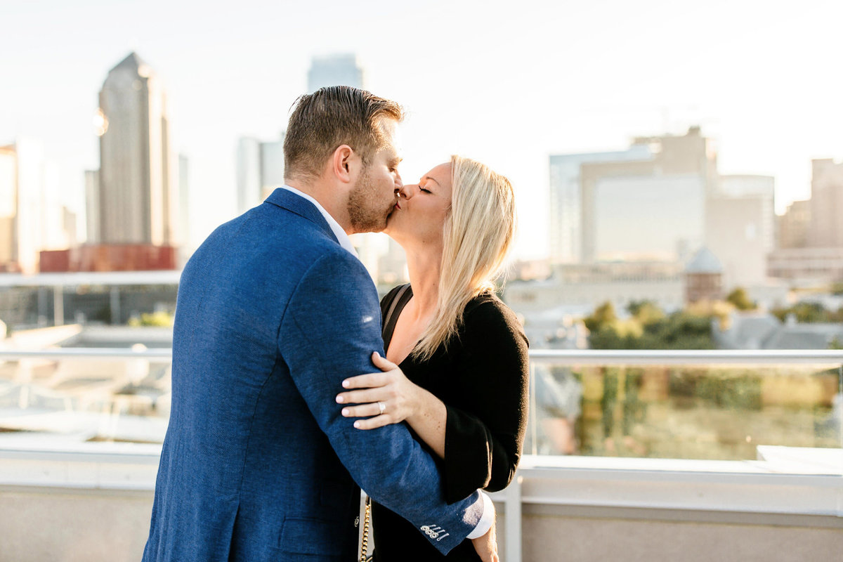 Eric & Megan - Downtown Dallas Rooftop Proposal & Engagement Session-41