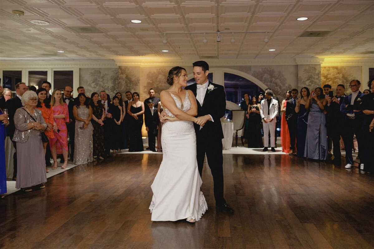 Newlywed's first dance