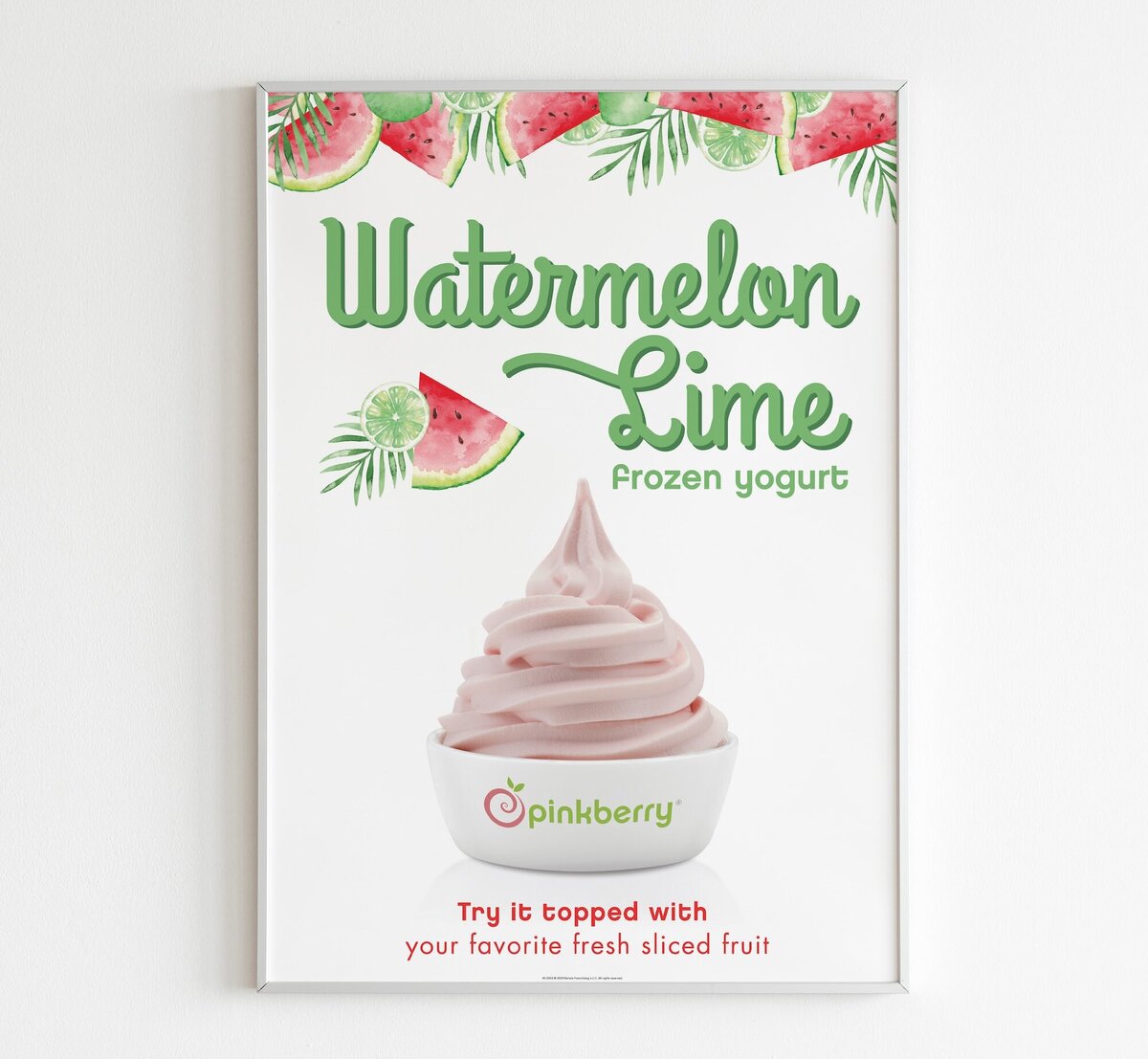 frozen yogurt promotion poster