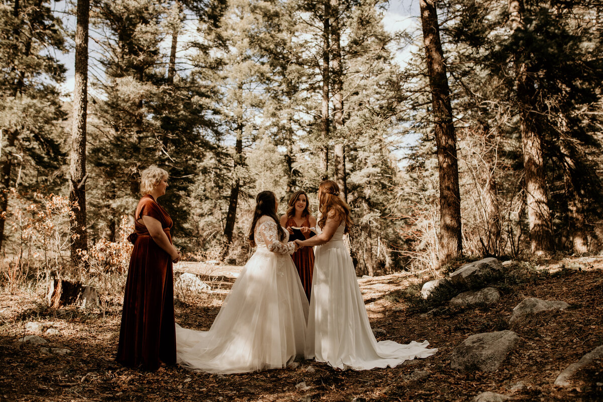 same sex couple elopement ceremony in Taos New Mexico