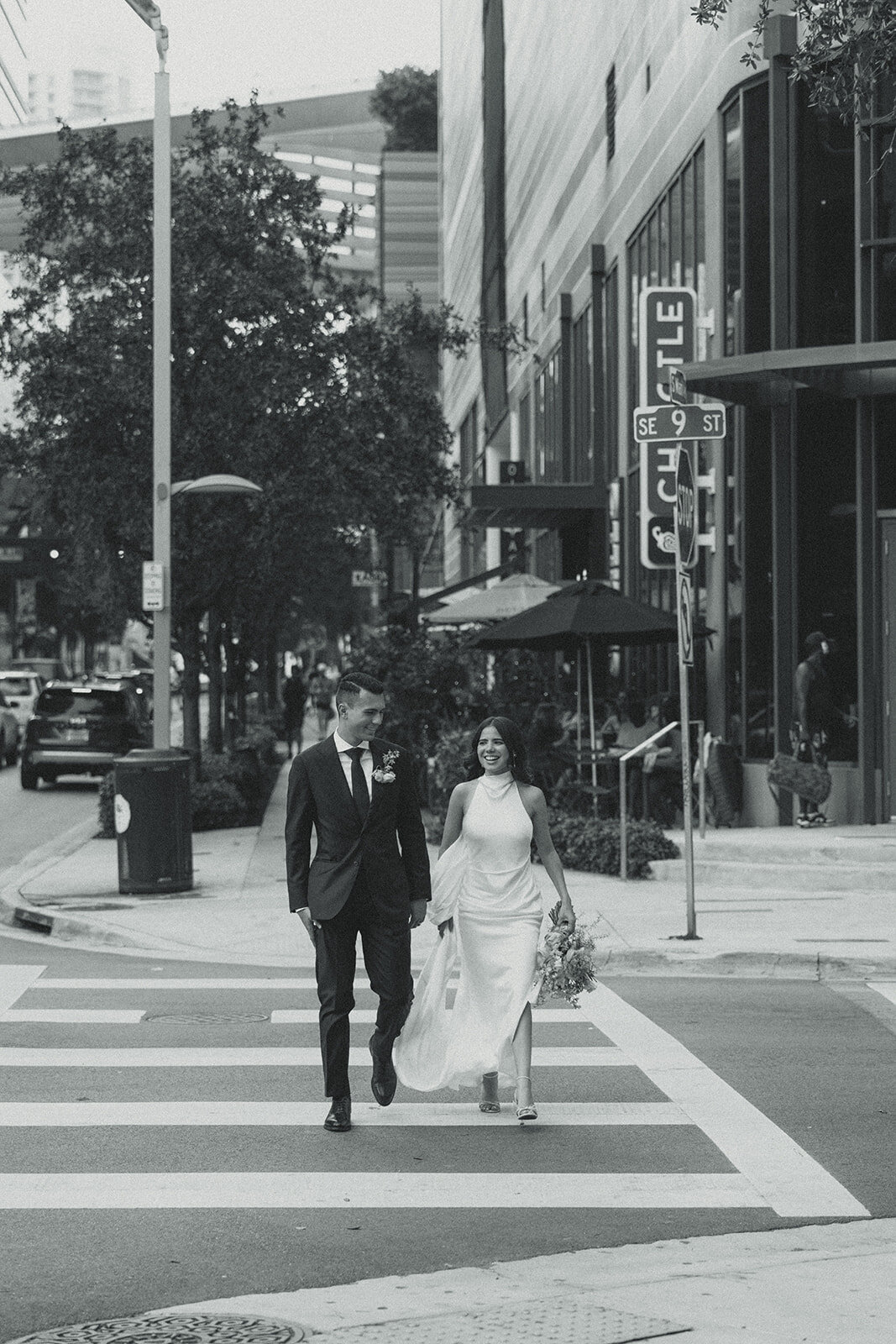 Newly Wed Portraits in Downtown City Miami Florida Wedding Photographer1929-2