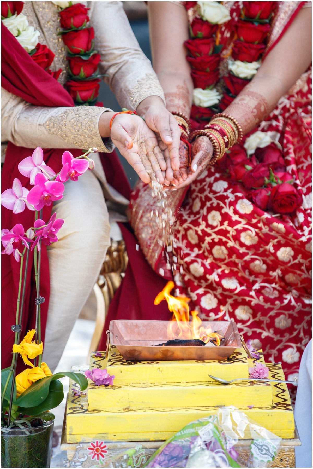 Austin wedding photographer pecan springs ranch wedding photographer Indian ceremony fire seeds