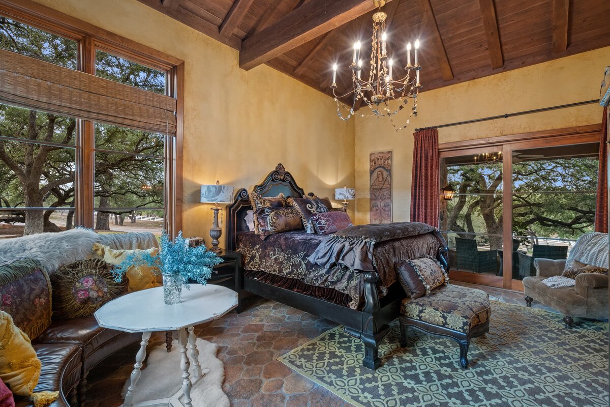 bedroom at two streams one heart ranch