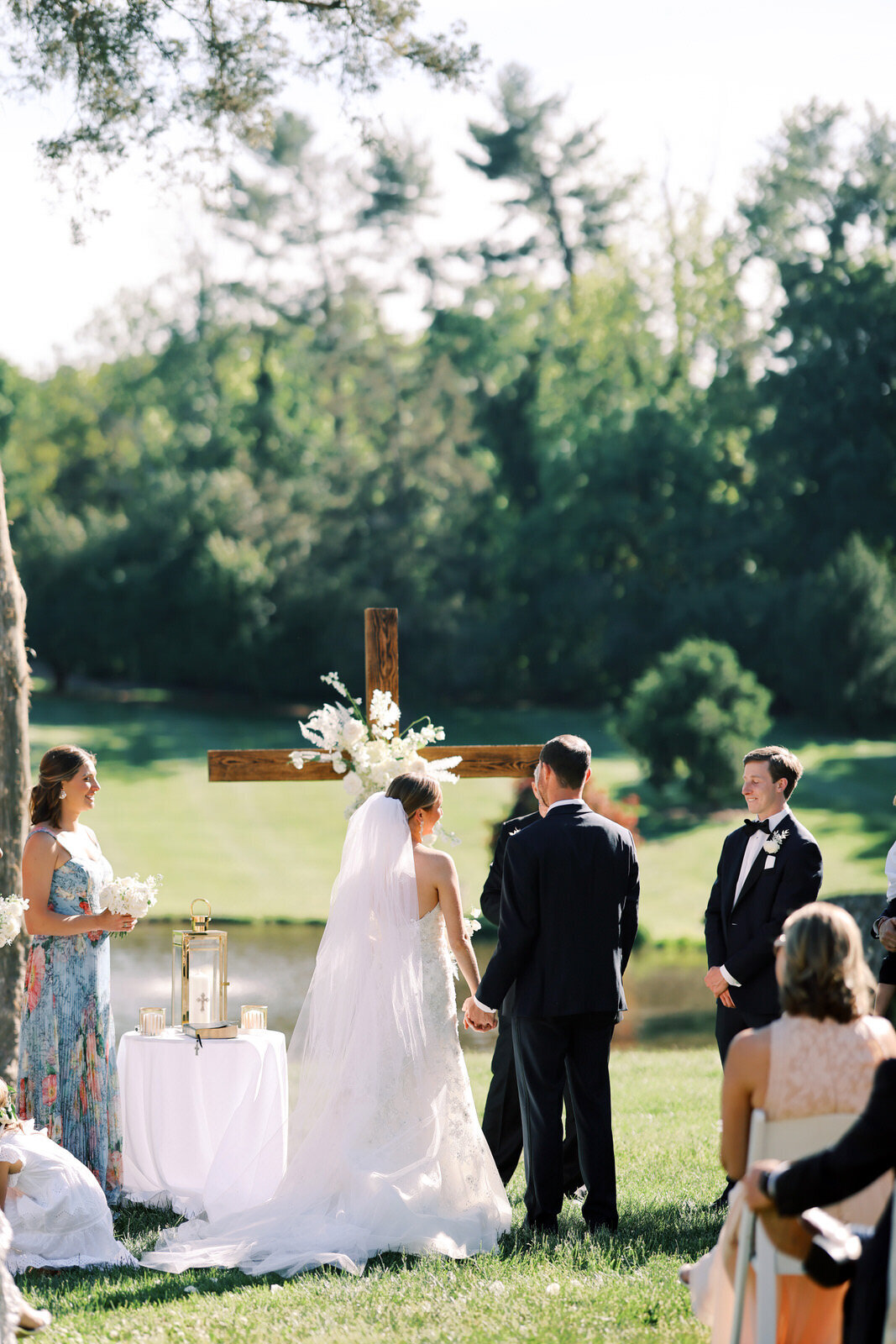 Elegant floral spring wedding at Graylyn Estate in Winston-Salem, North Carolina.