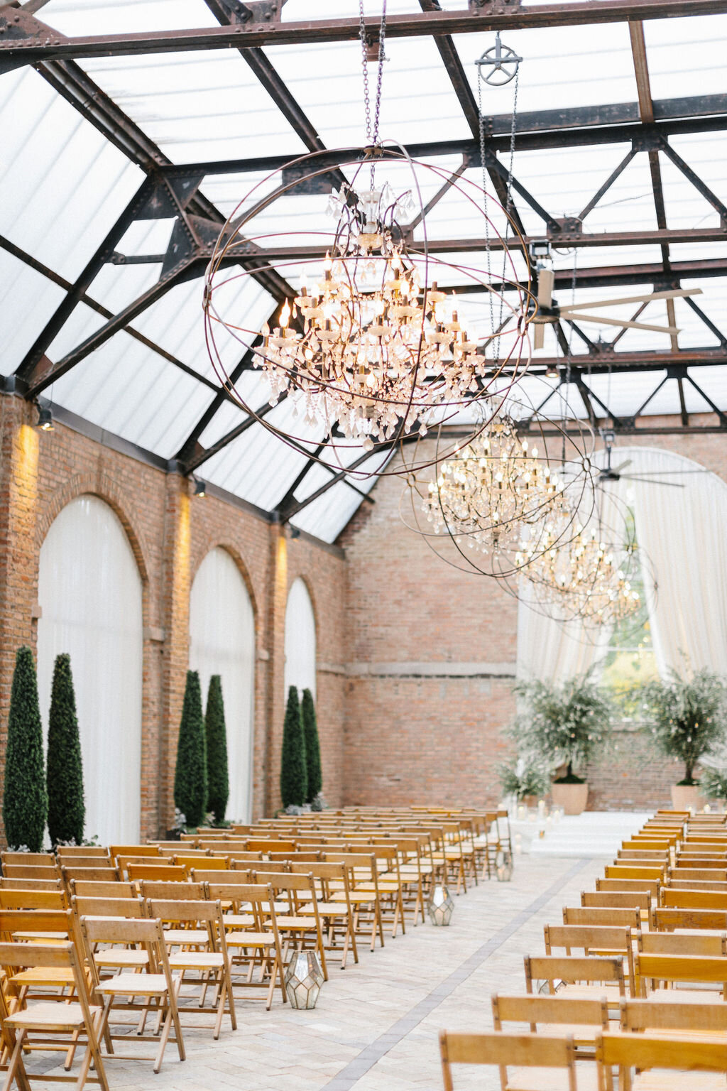 Wedding Ceremony Setup at Sculpture Garden by Life in Bloom