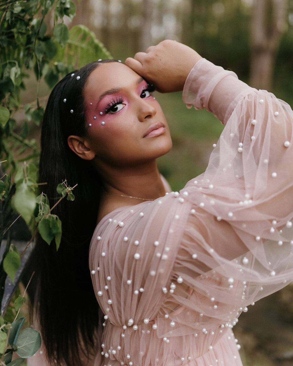 Makeup portrait on woman