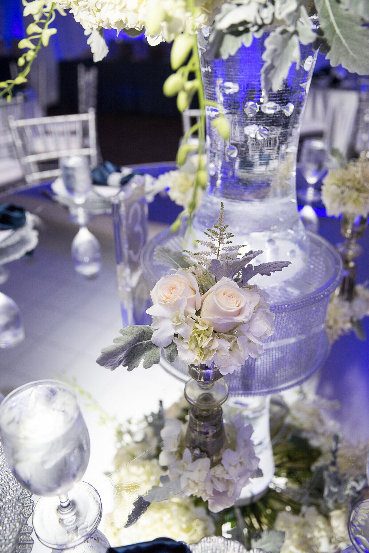 25 - University of Tampa Wedding Reception Centerpiece - Tampa Bay Wedding Planner