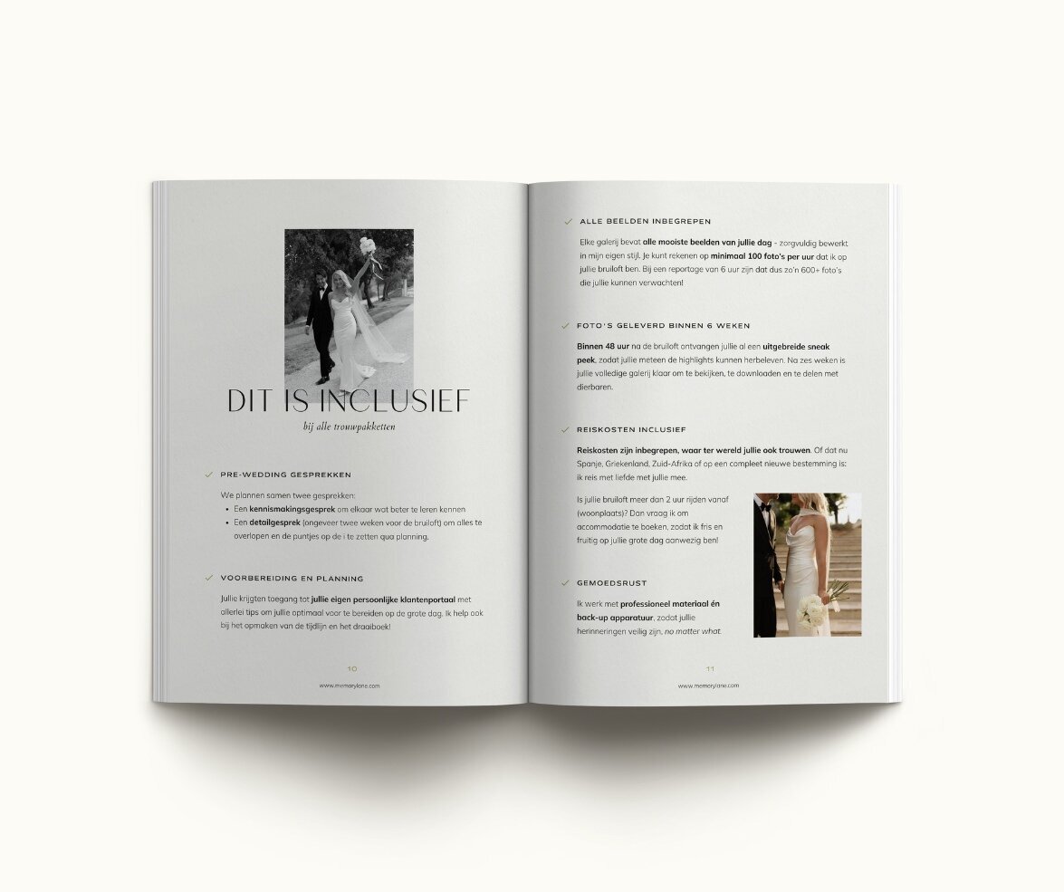 Canva brochure template Memory Lane 9