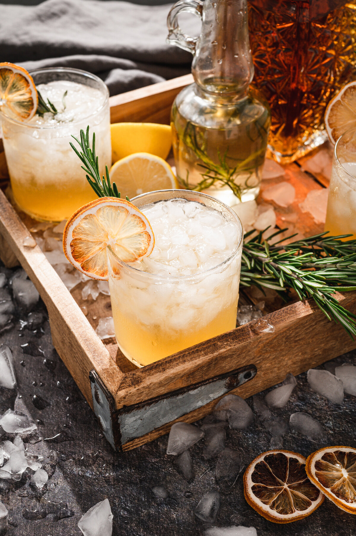 Bourbon lemon rosemary cocktail-20