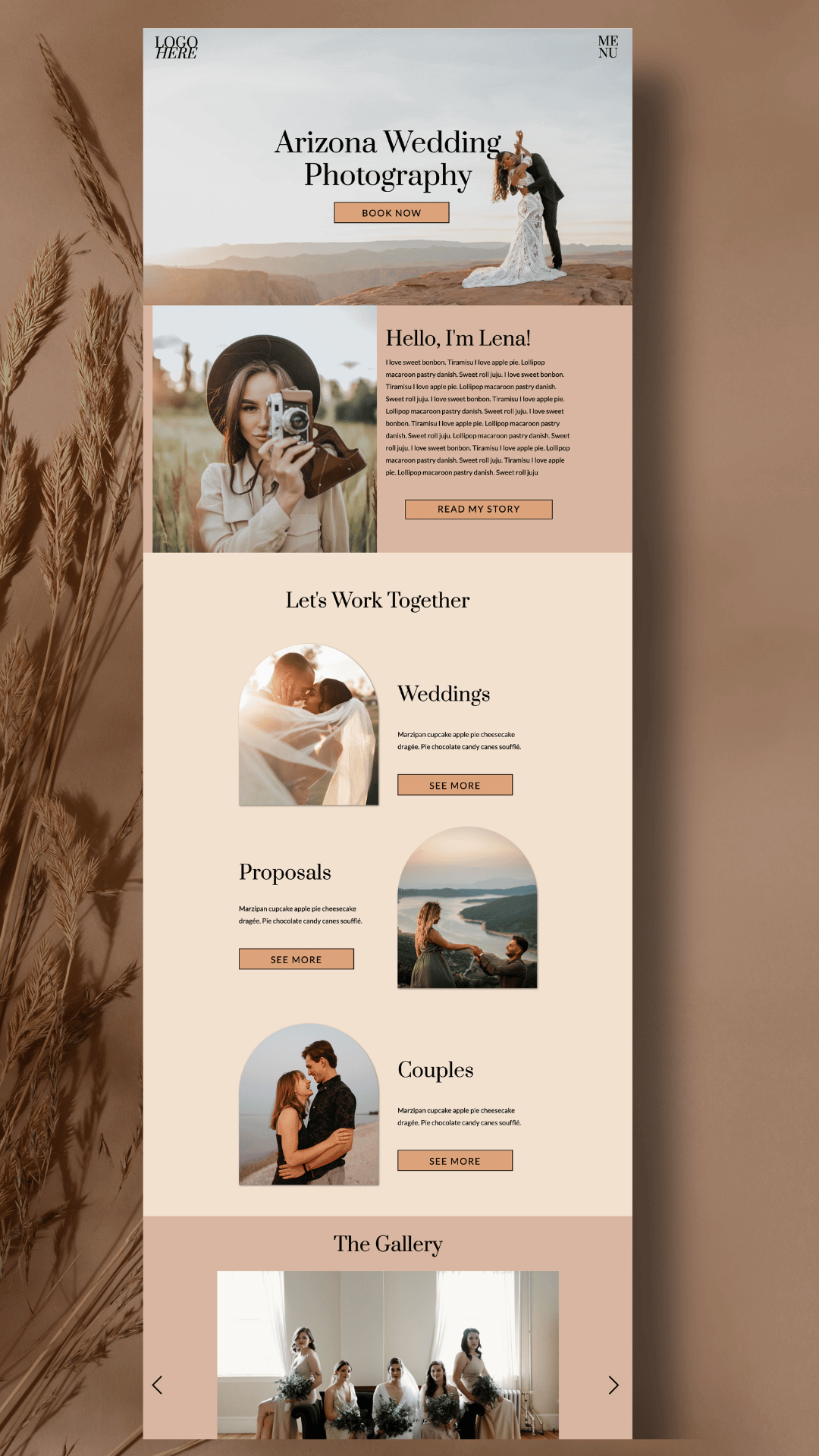 Photographer homepage 2