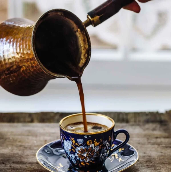 Turkish coffee white gray back