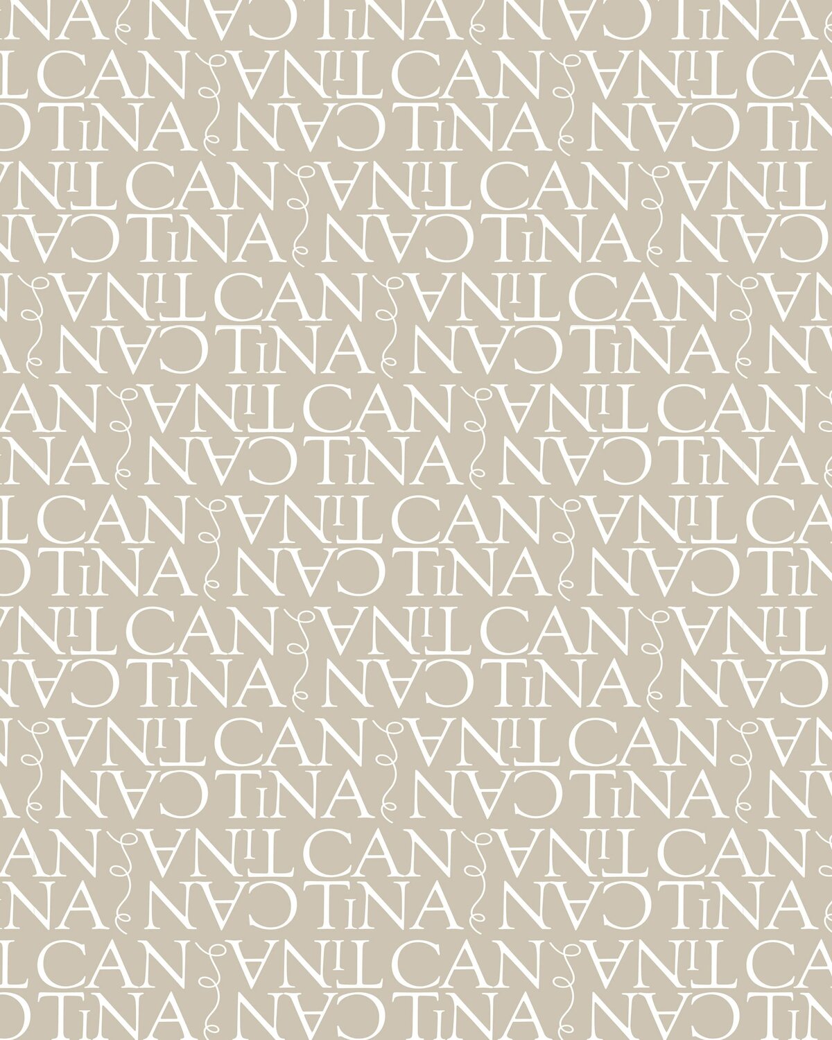 Elegant brand pattern design for a cocktail bar, highlighting neutral tones and understated sophistication.