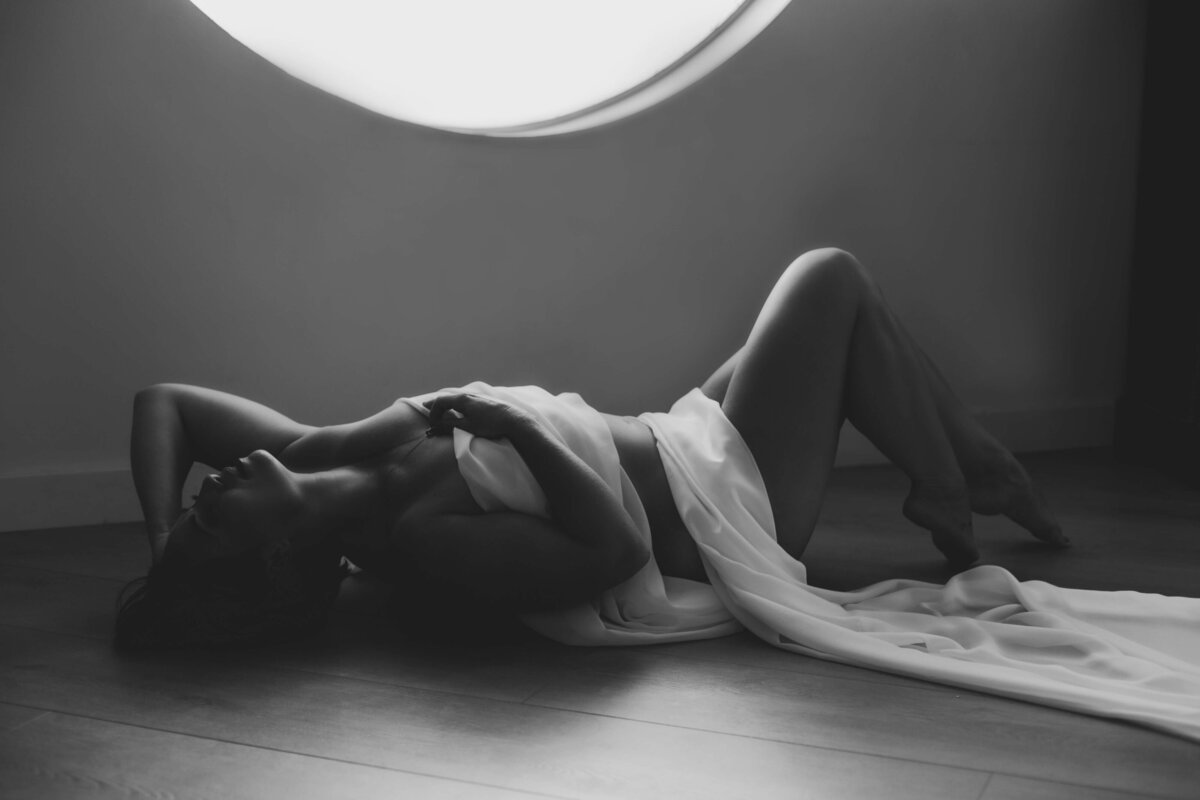 fine art boudoir portrait