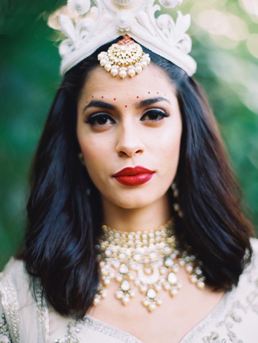 Modern White Sabyasachi Hindu Wedding Ceremony Bengali Bride Bonnie Sen Photography