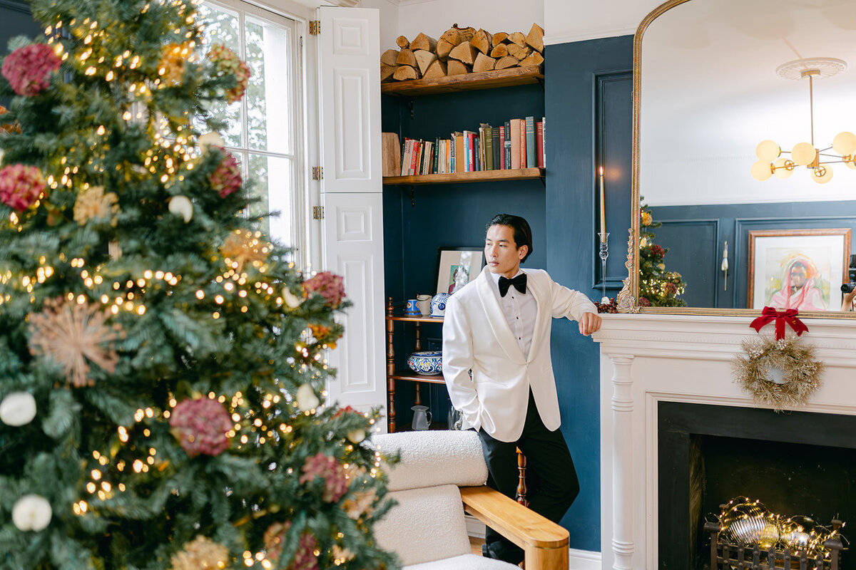 186 - Christmas Elopement Photo Shoot - Tall House On The Square -  Maila Enea Events  - Joana Senkute Photography - London