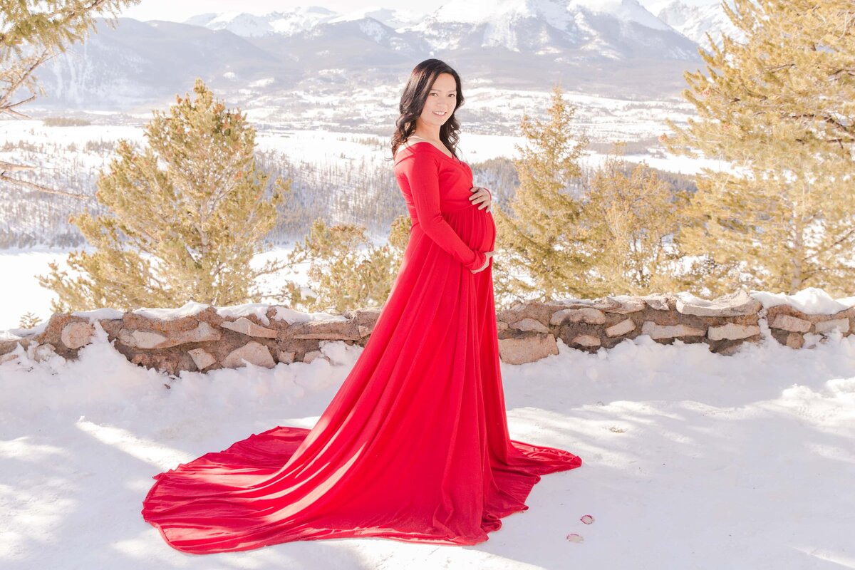 Maternity gown Sapphire Point, Dillon, CO