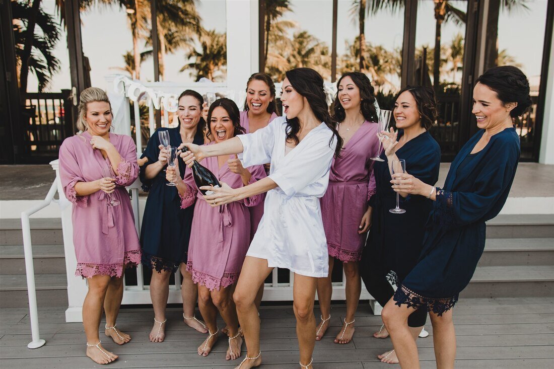 Hawks Cay Wedding Bridal Party Beauty HMU Team Marathong Florida Keys