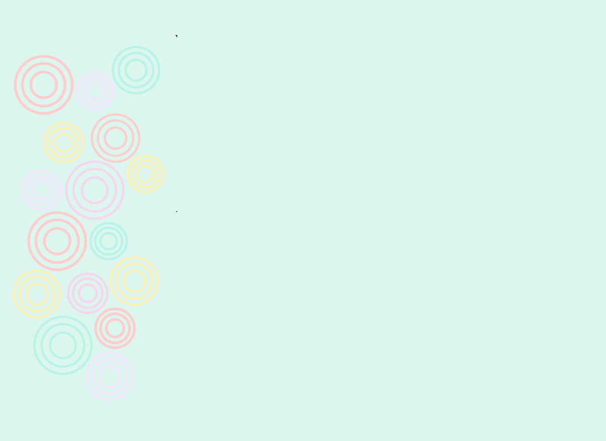 Light blue background with colorful circles