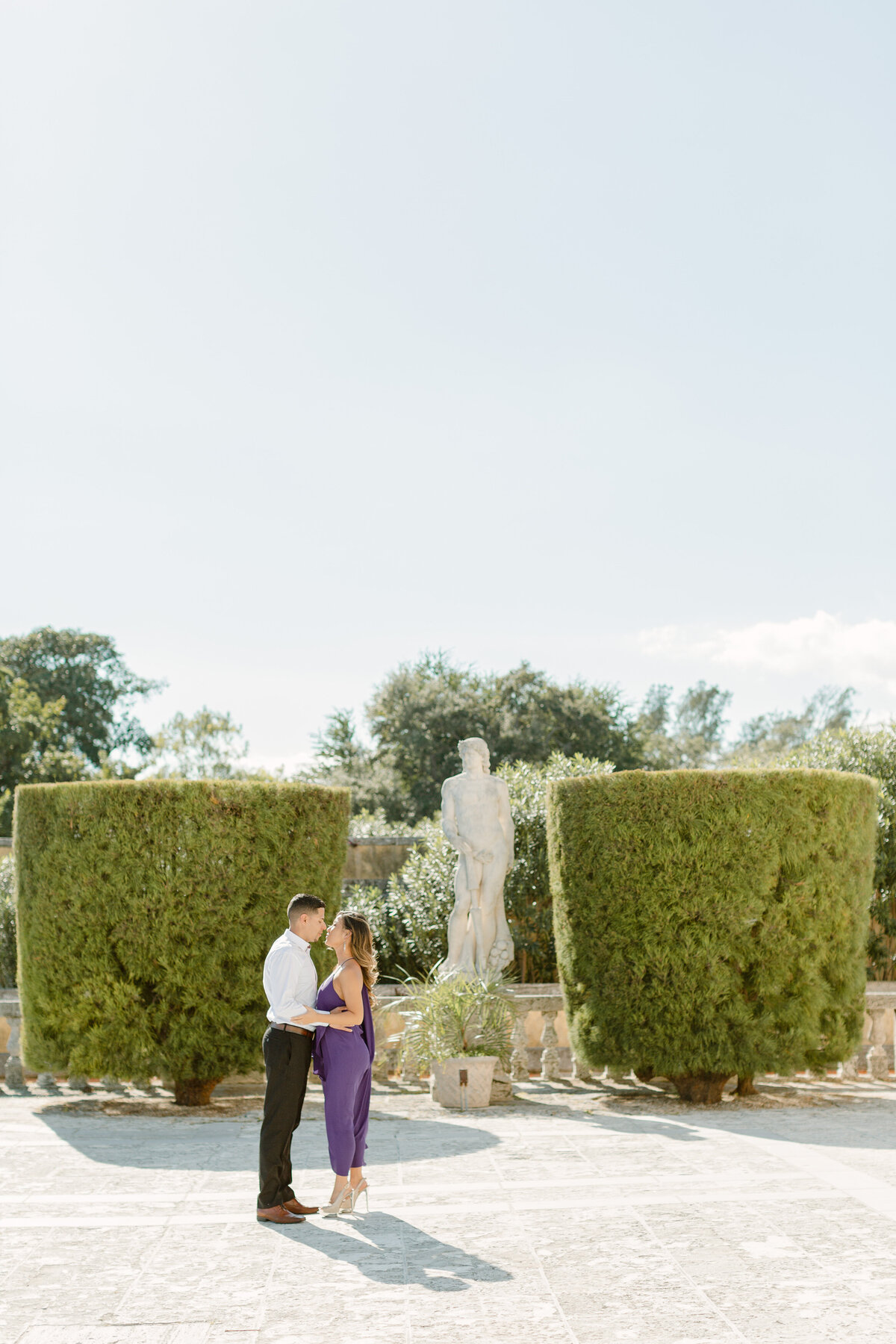 Vizcaya Museum Engagement Photography Session 1