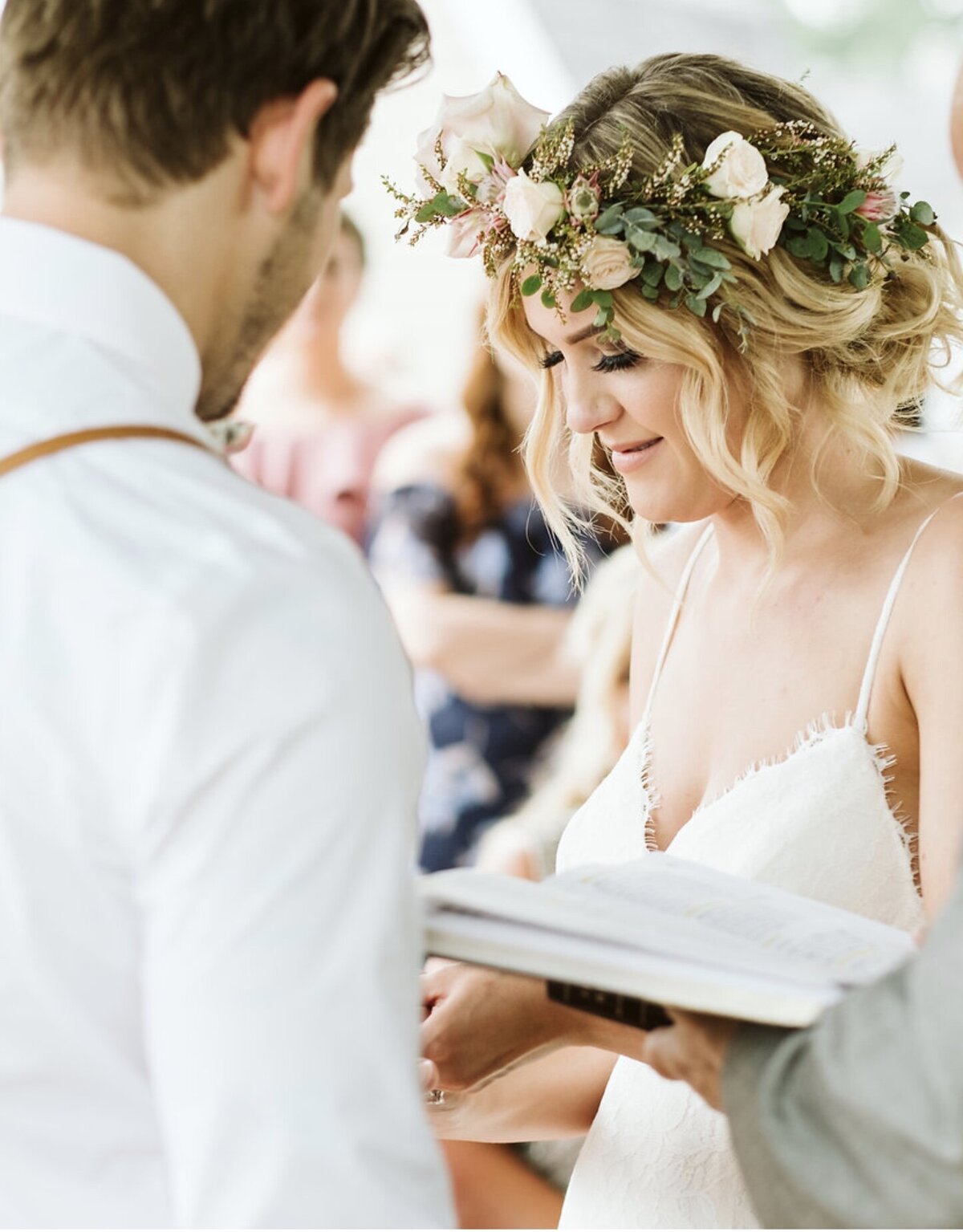 Backyard weding vows
