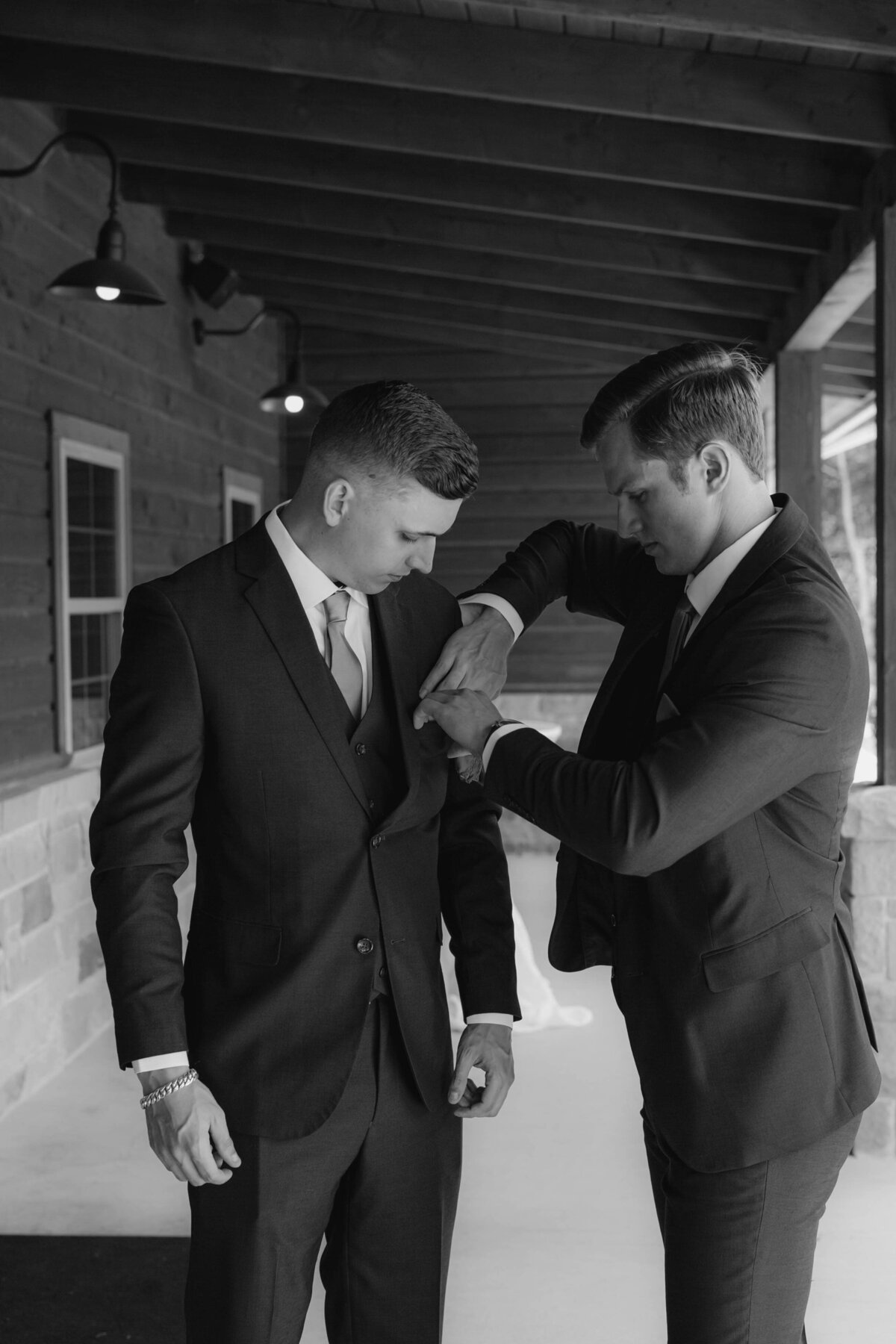 groom getting ready