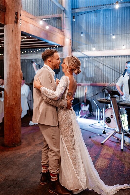 Experience the magic of Maddi & Jeremy's first dance at their reception! Join this enchanting couple as they share a captivating moment on the dance floor, surrounded by love and joy.