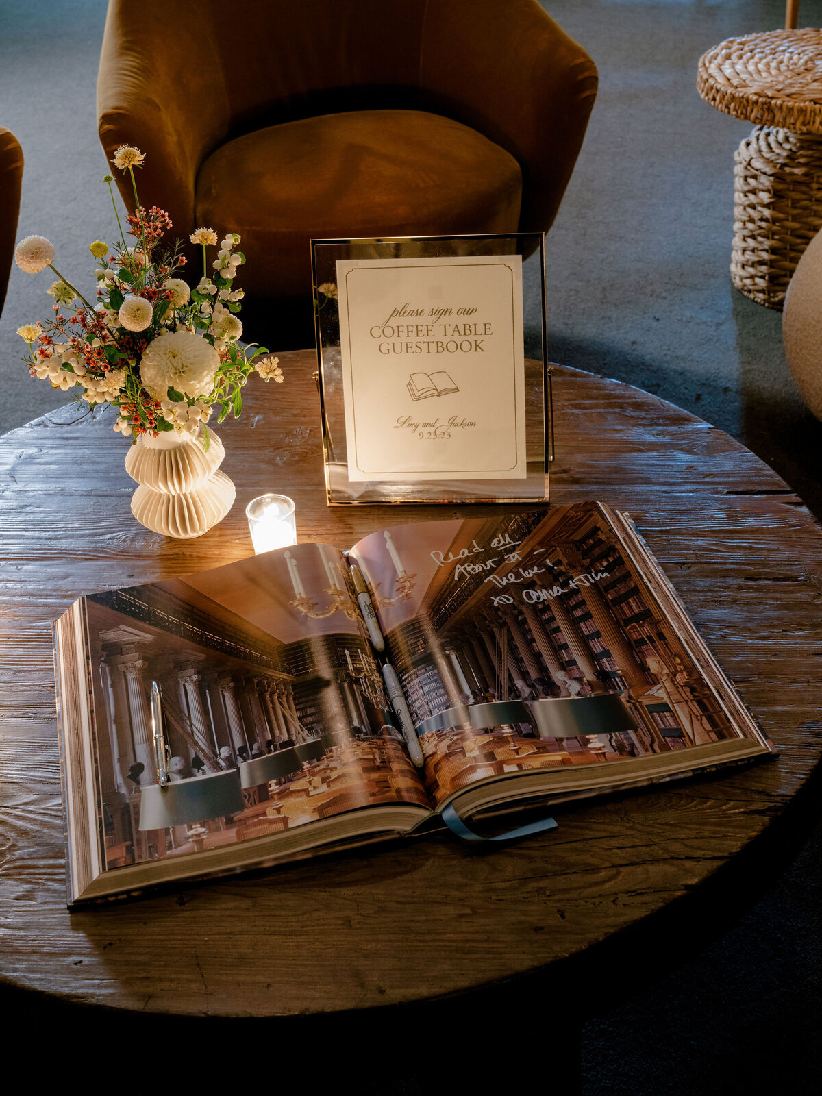 Guestbook Table Details Troutbeck Wedding