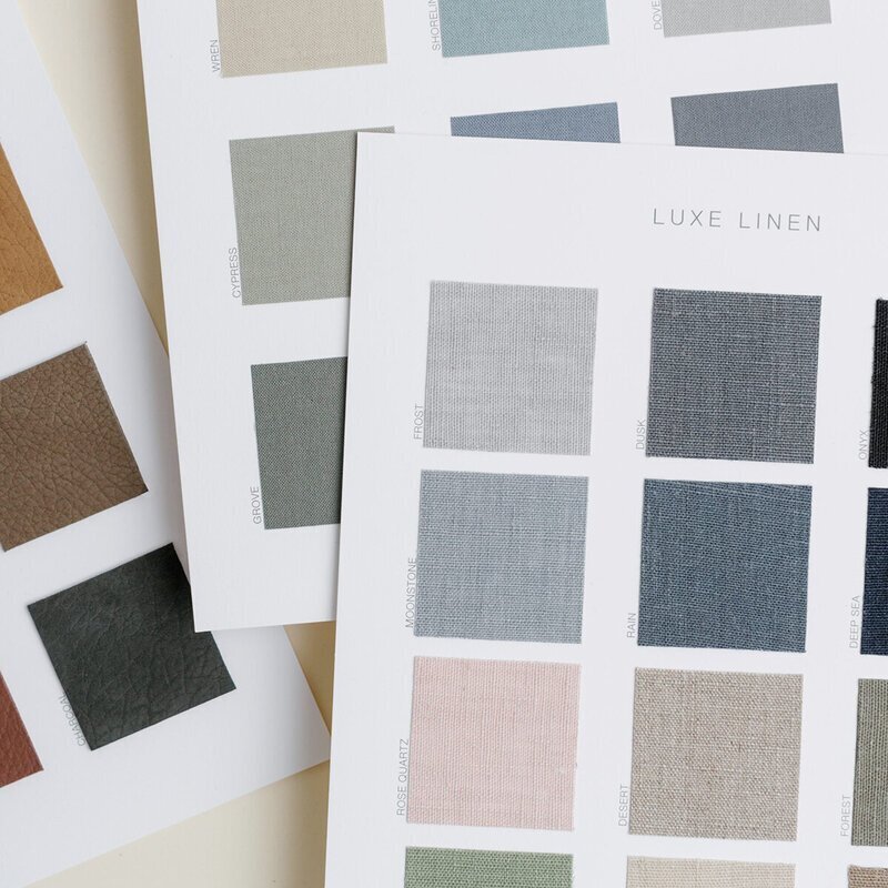 Swatches for albums by nj portrait photographer Ally Kimpton