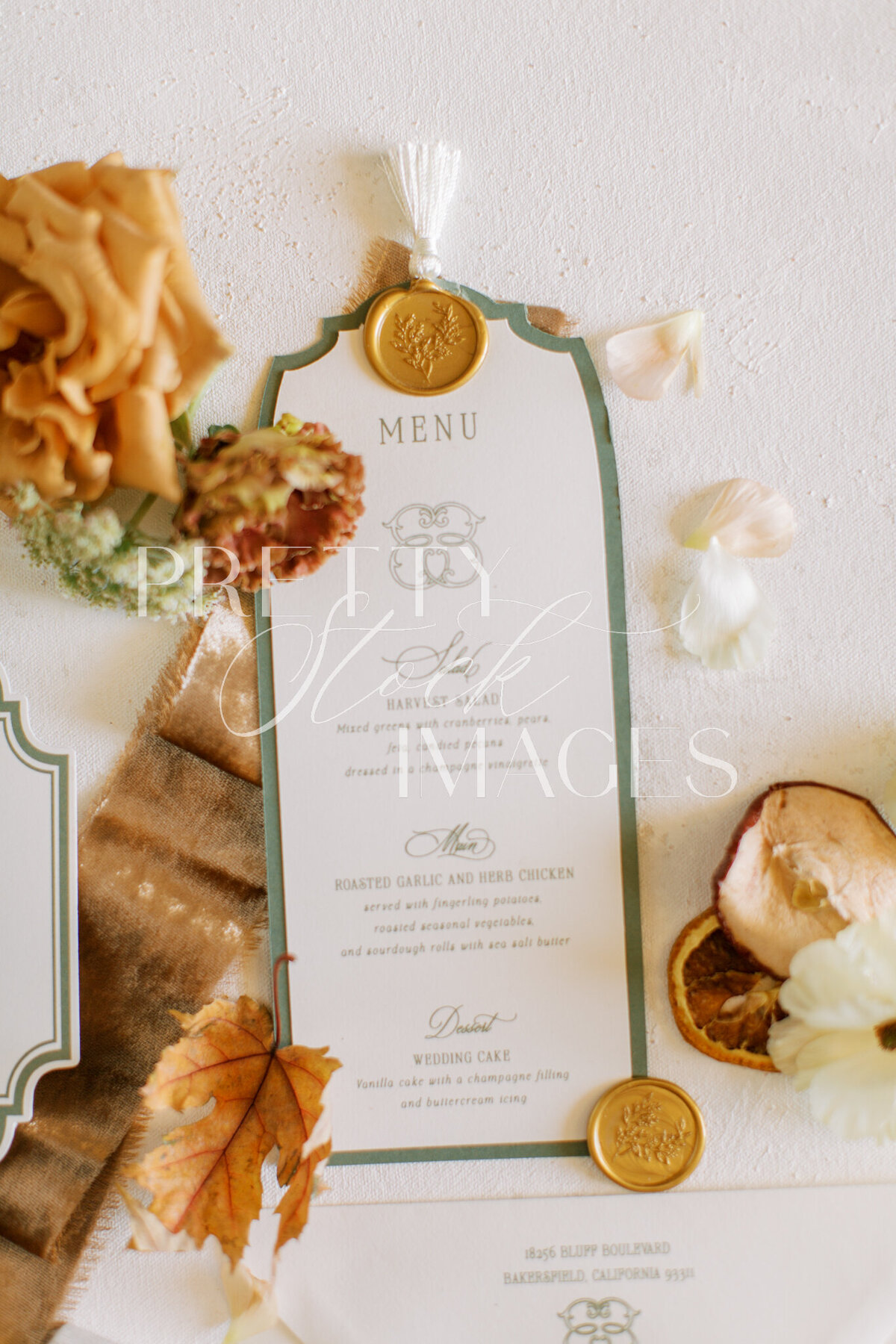 Pretty Stock Images - Fall Wedding Flat Lay-027