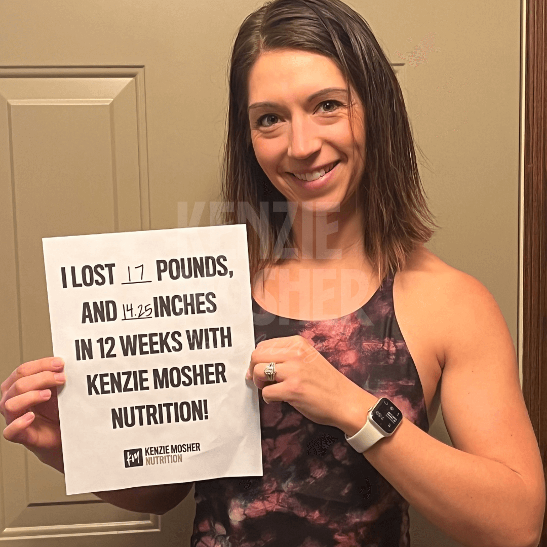 Before and after transformation reflecting improved digestion and vitality.