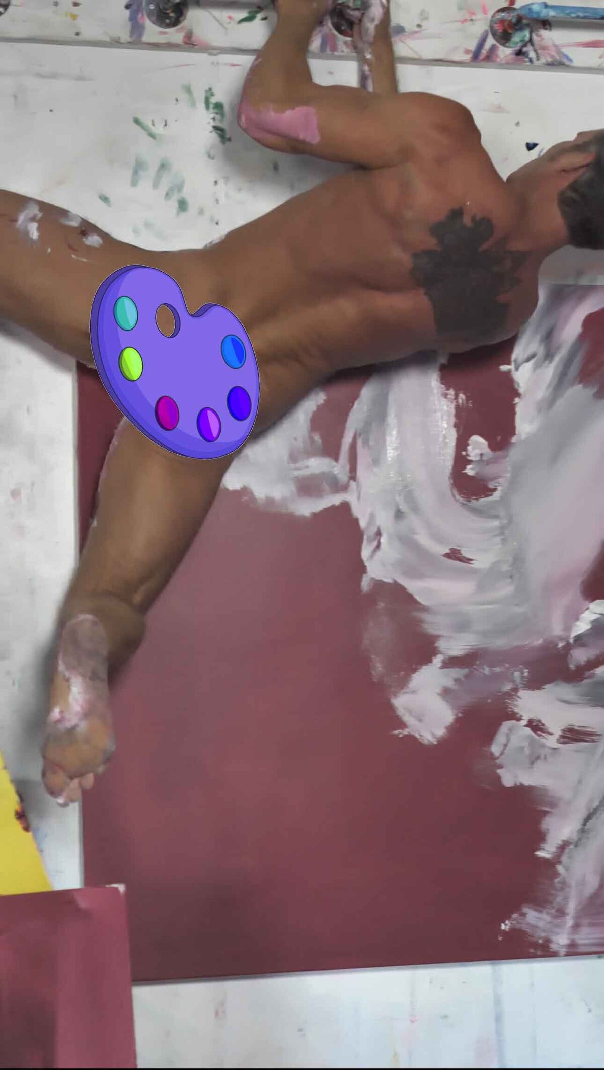 Brent Ray Fraser Abstract Body Art in The Silo Studio 2024 - 5