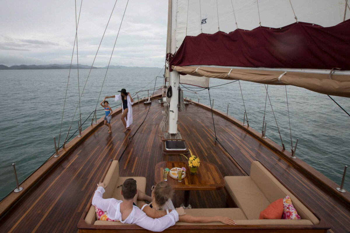 The Blue Luxury Yacht Thailand On Deck