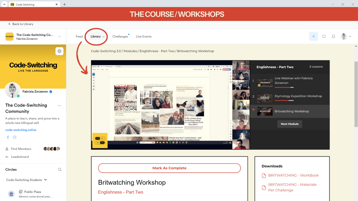 The Course - Workshops