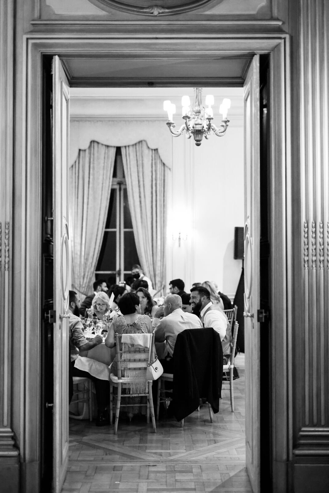 Candid wedding reception photography at the European DC Wedding Venue, the Meridian House.