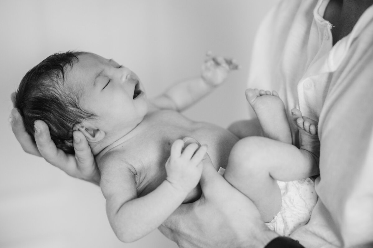 black and white newborn photos
