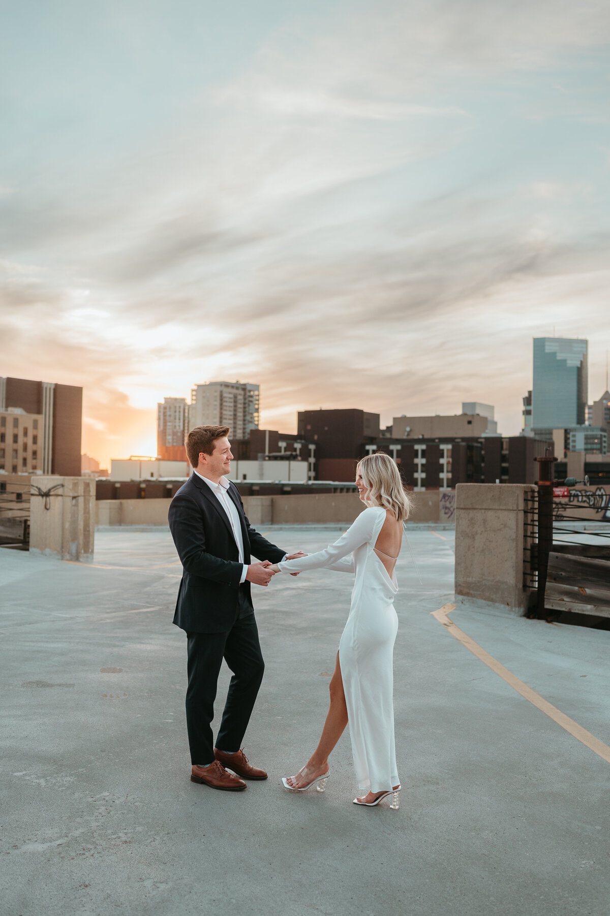 Kristin + Evan Rooftop Engagement-20