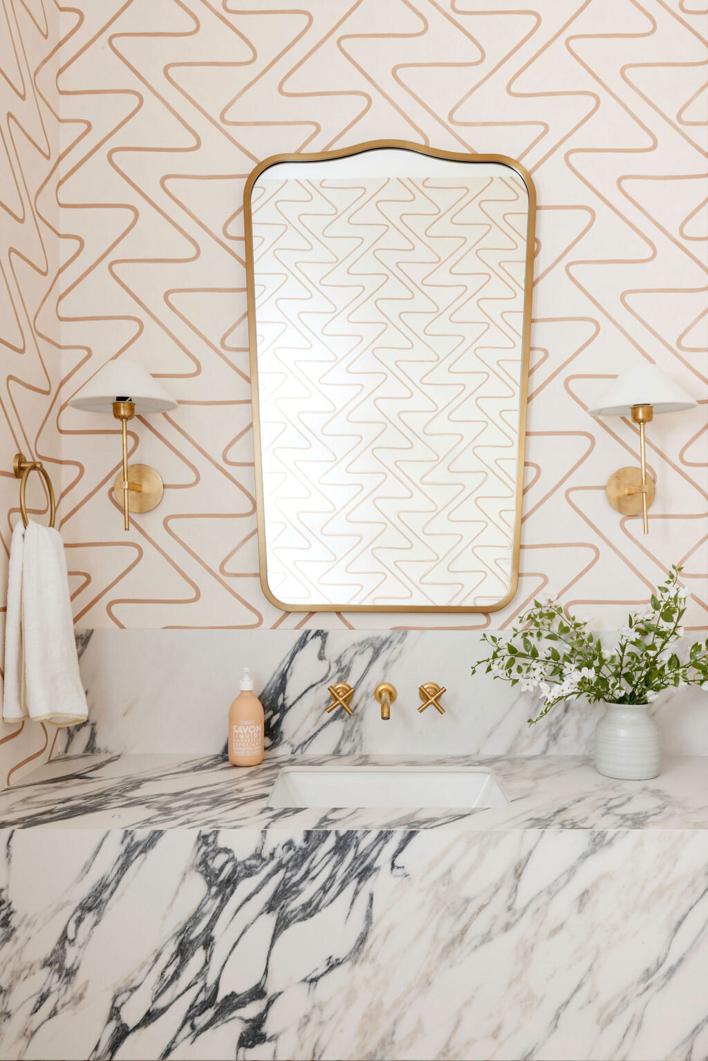 oyster creek studios stripling new build gold mirror gold wallpaper